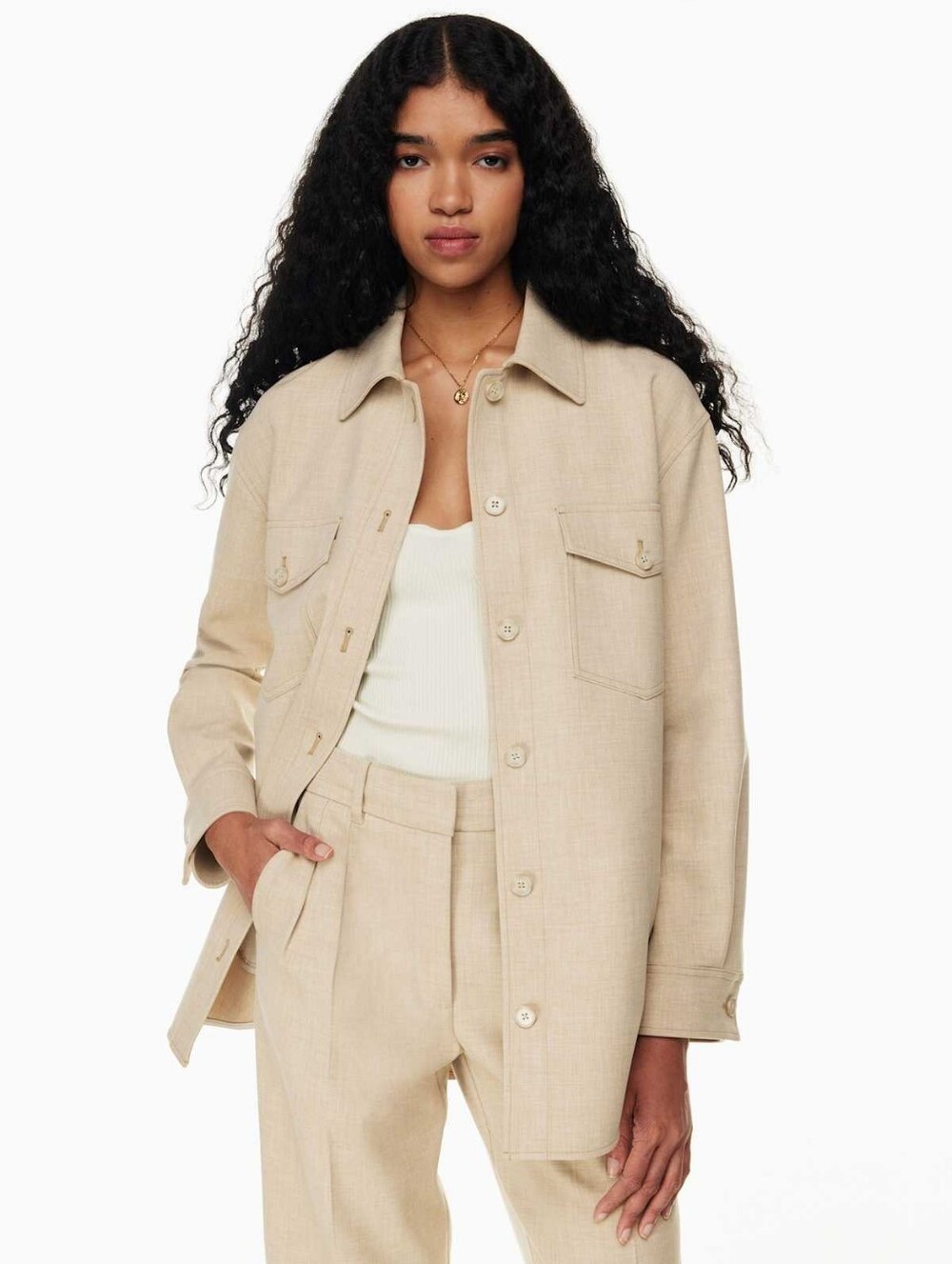 NWOT Wilfred Aritzia Ganna Shirt Jacket - Size Small / Large